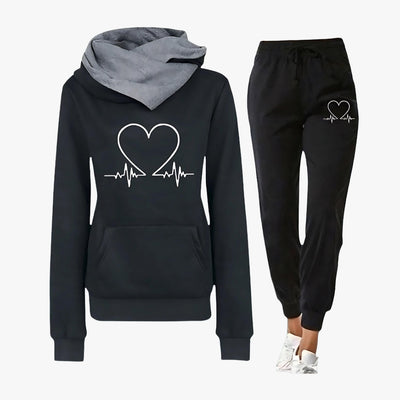 Lillian - Heartbeat Hoodie Set