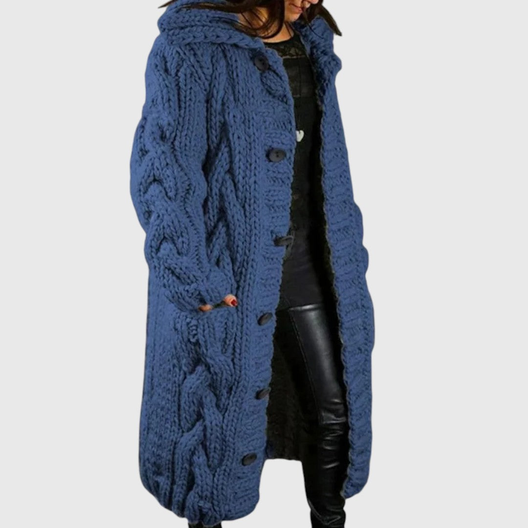 Janis - Women Chunky Knit Long Cardigan