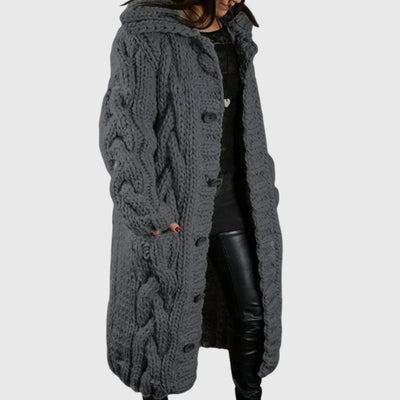 Janis - Women Chunky Knit Long Cardigan