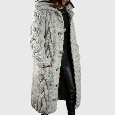Janis - Women Chunky Knit Long Cardigan